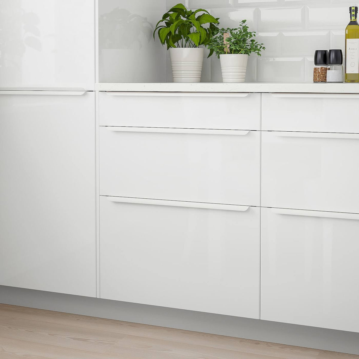 High Gloss White Drawer Front R1489