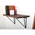 Dark Brown Wood Bracket Shelf C822020