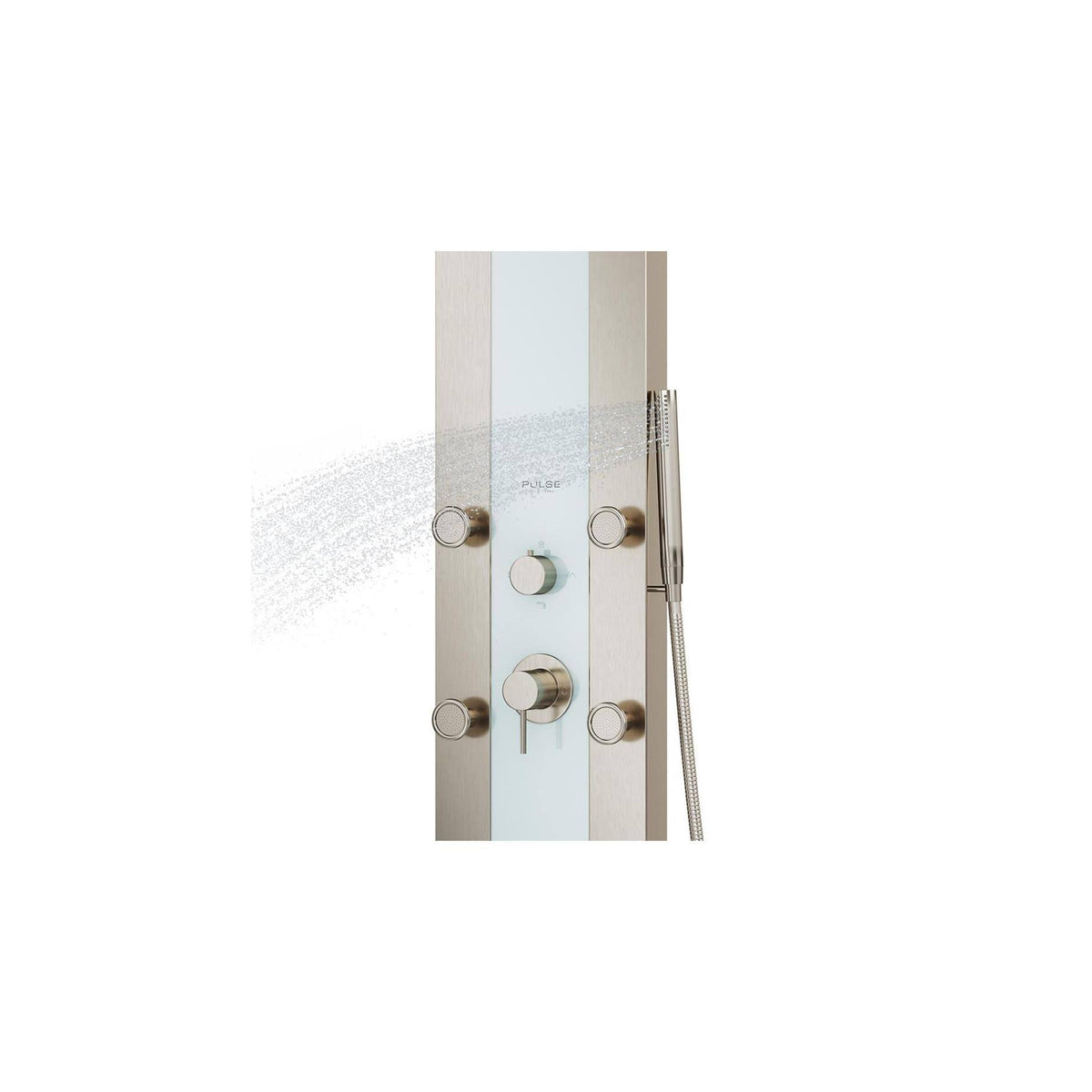 White Glass Shower Panel A2047