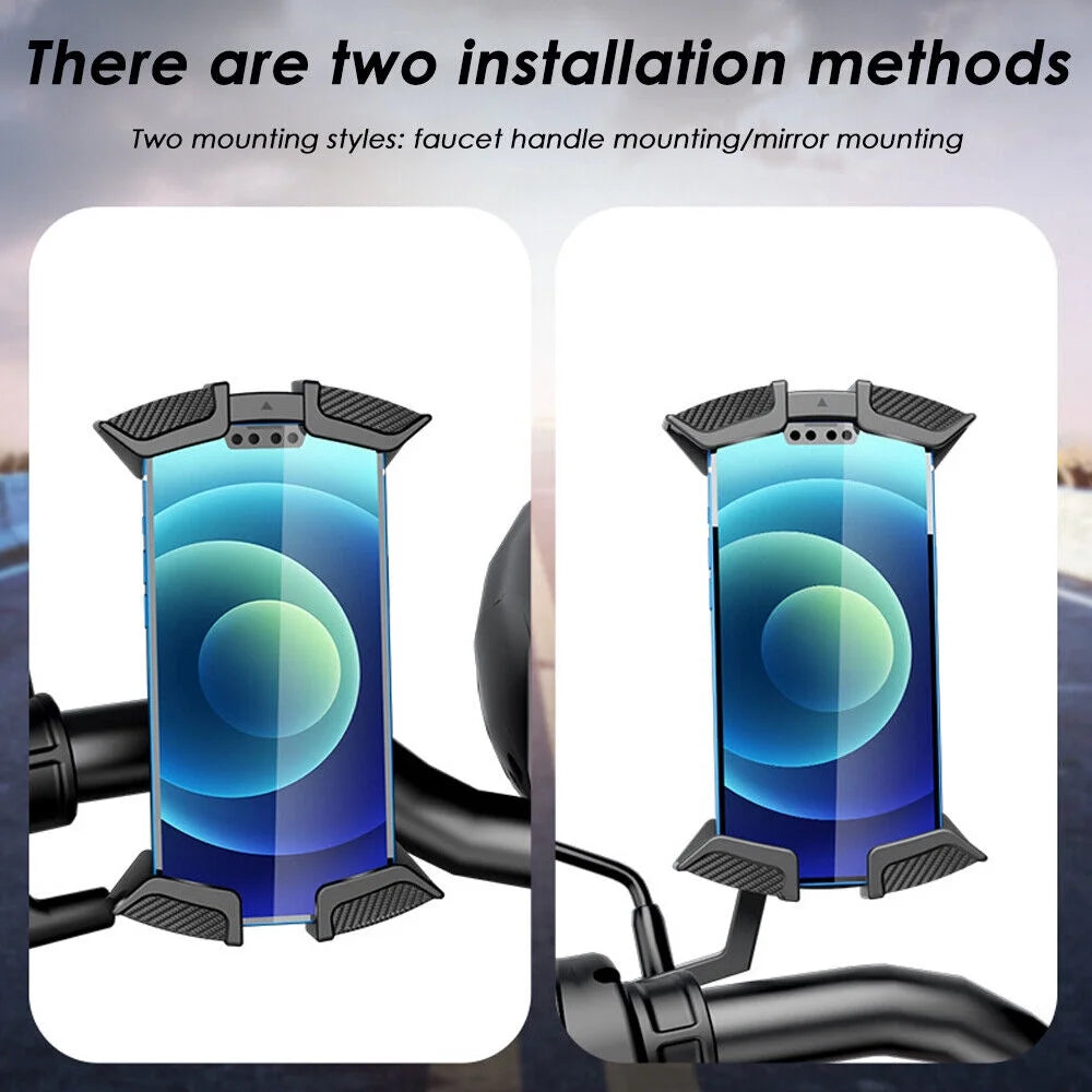 Black Motorcycle Handlebar Mount Holder for Cell Phone GPS P324455