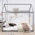 Queen Size Wood Tent Bed with Roof O81912
