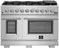 48" Stainless Steel Gas Range with 8 Burners U197892