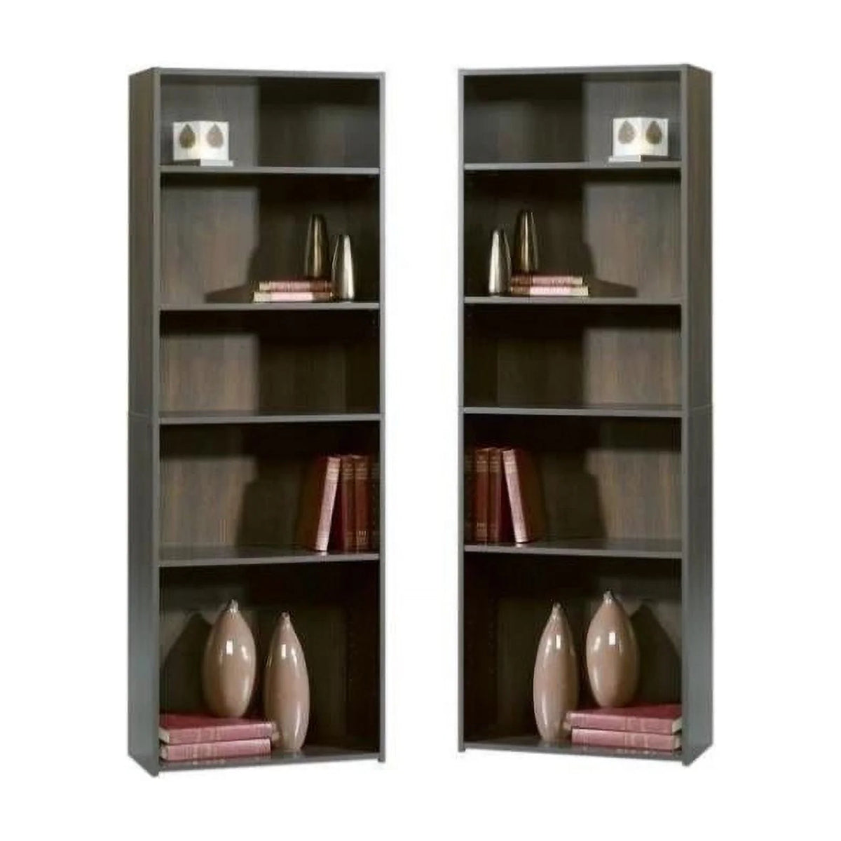 5-Shelf Engineered Wood Bookcase Set of 2 C529012