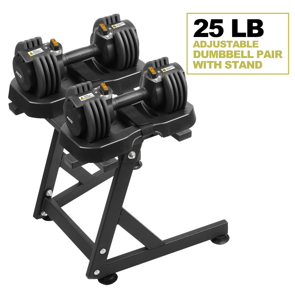 10-30lb Adjustable Dumbbell Pair with Stand V191