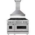 48 in. Dual Fuel Range & Range Hood Appliance Package L321