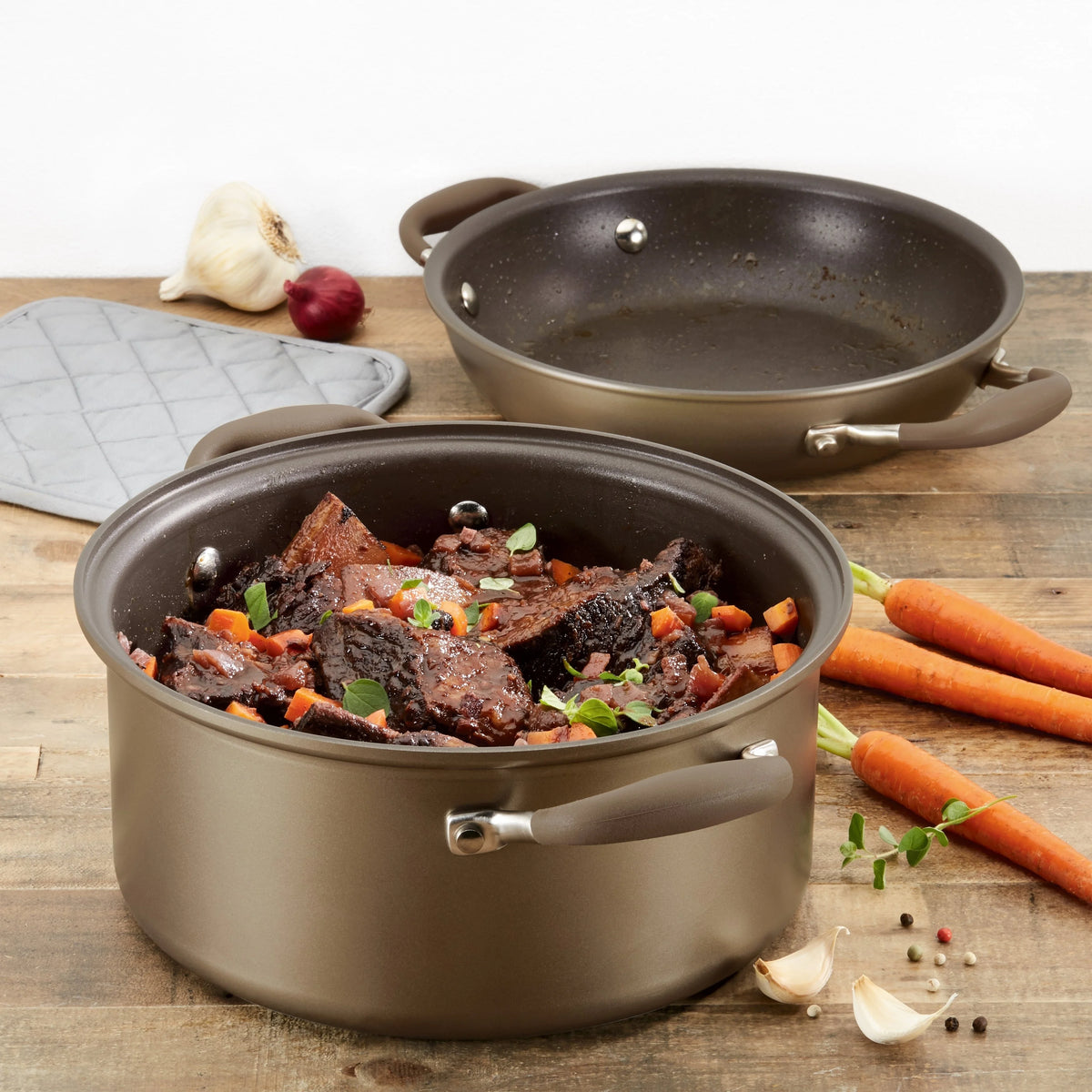 Non-stick Dutch Oven with Pan Lid, 5 Quart A195843