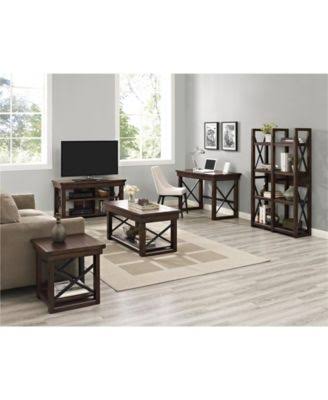 Espresso Wood Veneer Bookcase P913