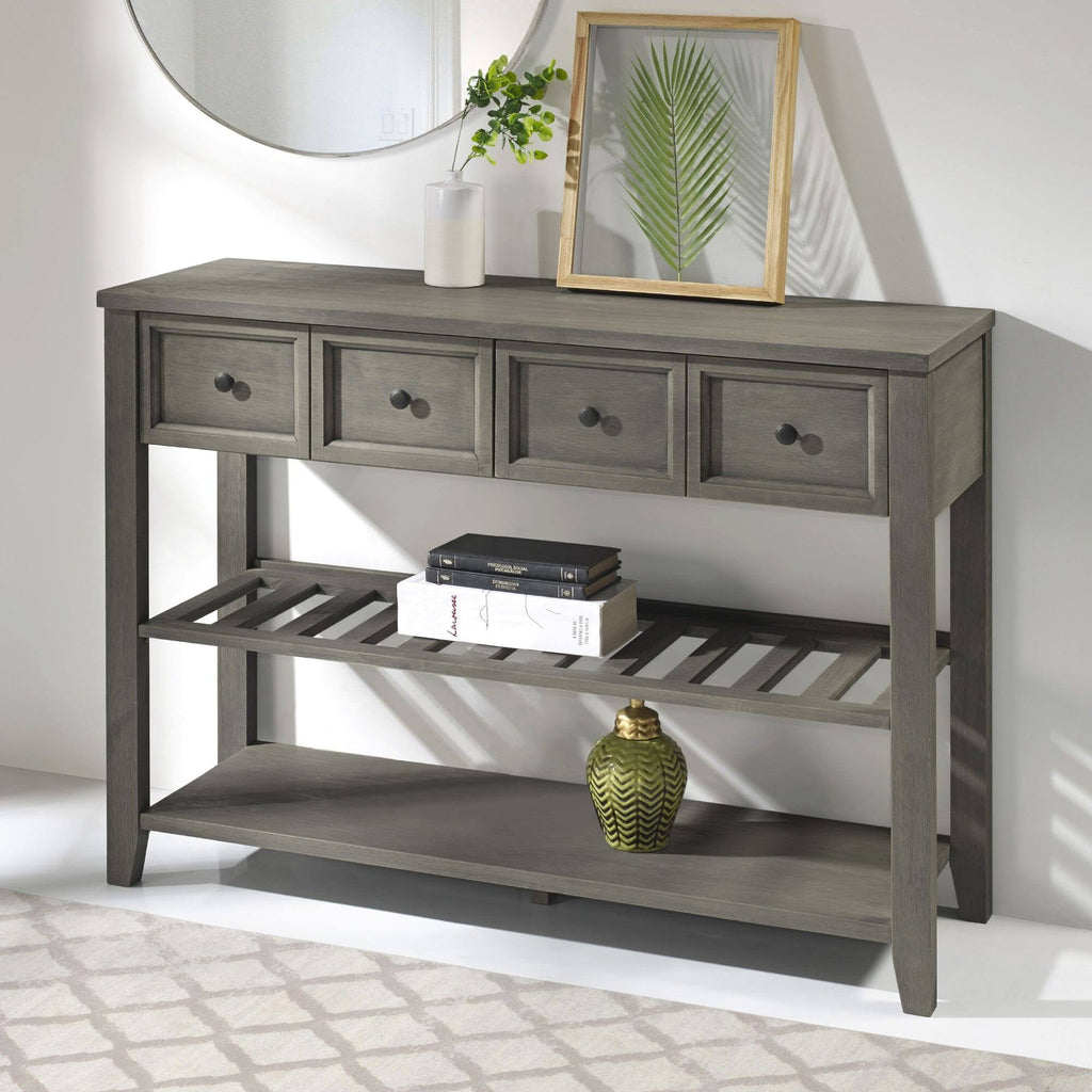 Solid Wood 2-Drawer Buffet V685236