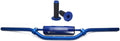 Blue 7/8" 22mm Dirt Bike Handlebars with Pad Grips, Pack of 2 N116