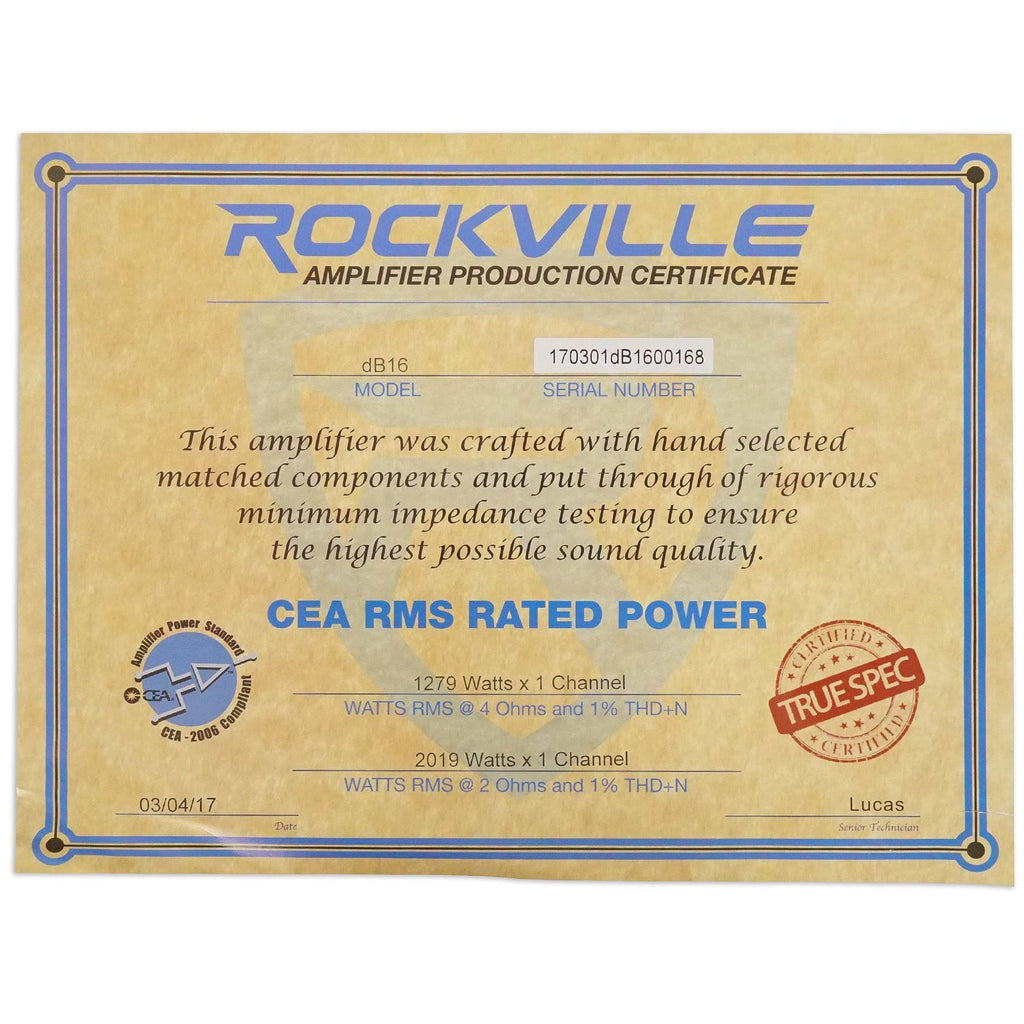 8000 Watt Mono Class D Amplifier B16371