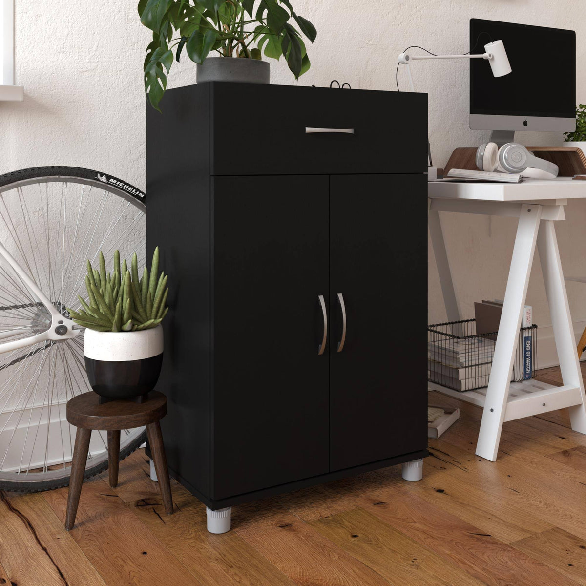 Black Base Storage Cabinet C695