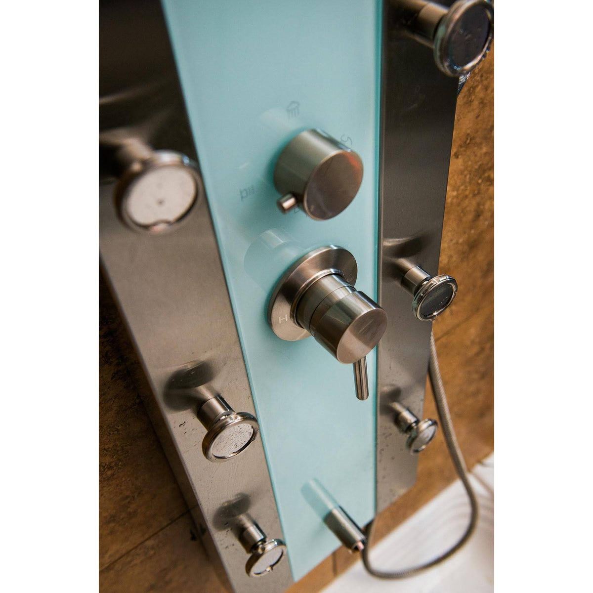 White Glass Shower Panel A2047