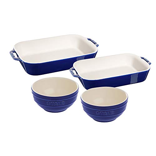 4-pc Ceramic Baking Dish and Bowl Set J133270