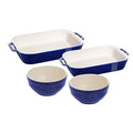 4-pc Ceramic Baking Dish and Bowl Set J133270
