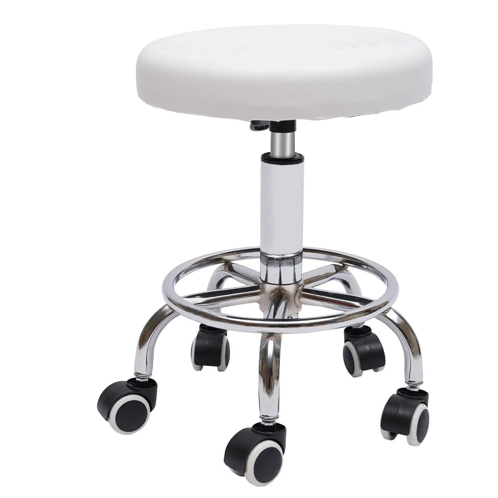 Adjustable Rolling Swivel Salon Stool with 5 Wheels V22838