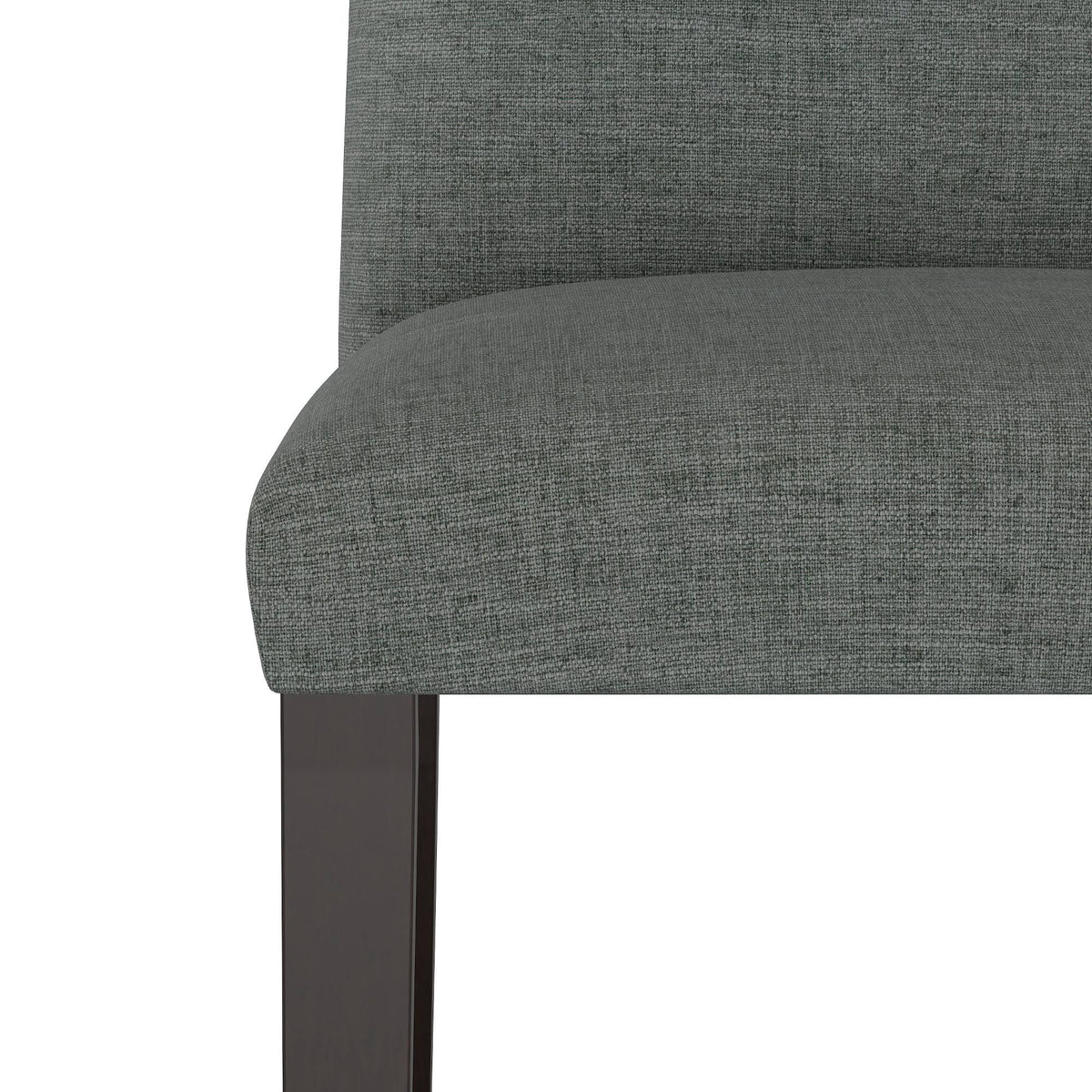 Modern Counter Height Barstool Charcoal Linen B95926