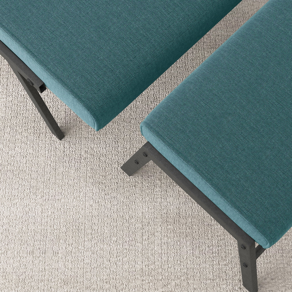 Green Linen Accent Chair with Ottoman S773725