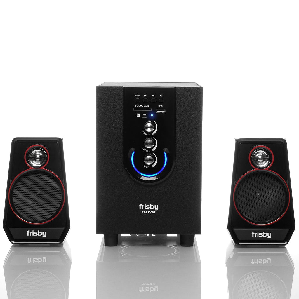 Bluetooth Wireless 2.1 CH Media Subwoofer Speaker System (3-Piece) O9754