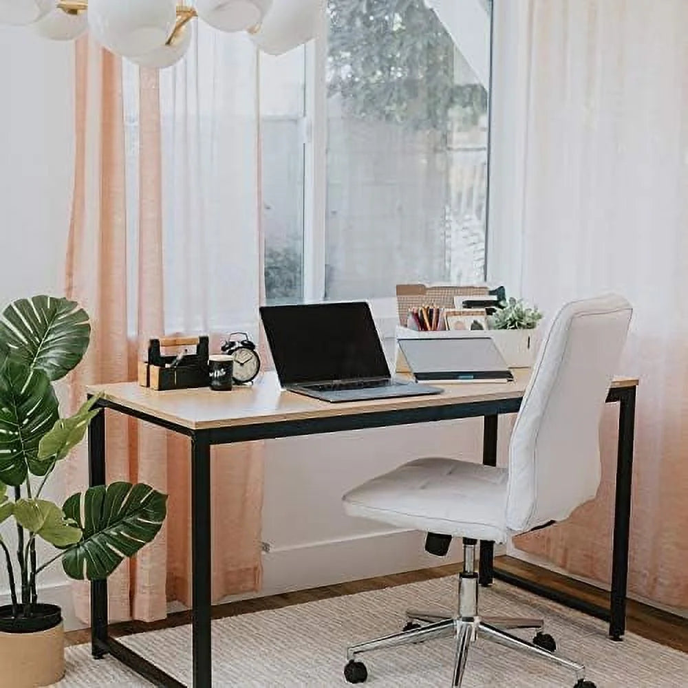 55.1" Computer Writing Desk with Metal Frame Y236