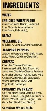 Spicy Jalapeno Bean & Cheese Chimichangas, 32 oz, 8 Count, Pack of 3 T8541