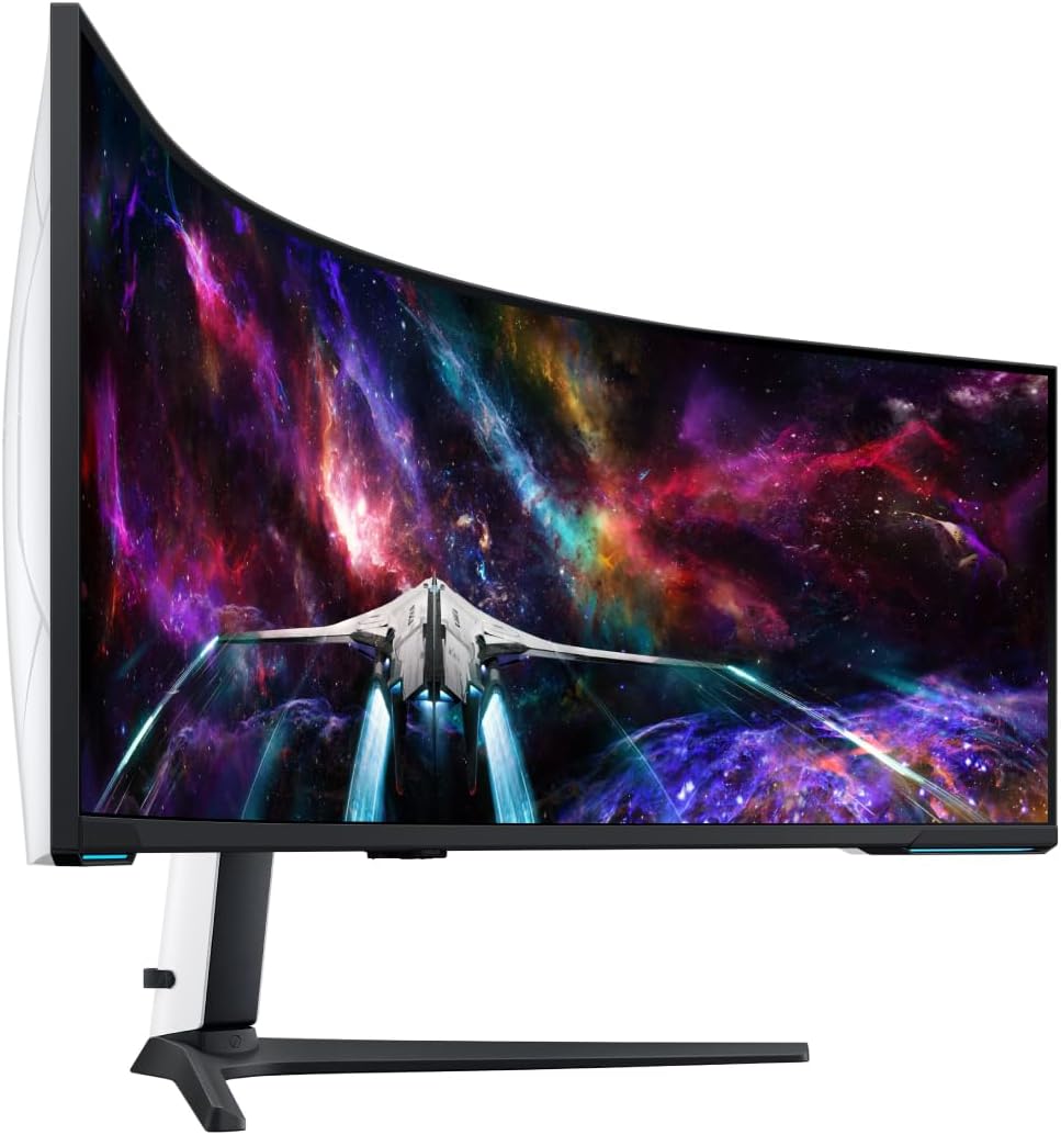 57" Dual 4K UHD 1000R Curved Gaming Monitor, 240Hz, 1ms, Quantum Mini-LED, DisplayHDR 1000 U344