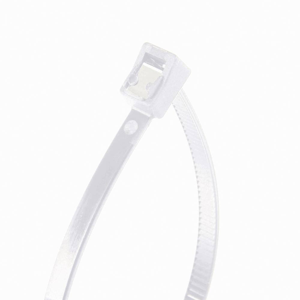 14 in. Self Cutting Cable Tie Natural 20-Pack M8211