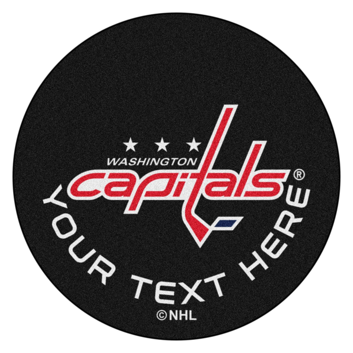 Personalized Hockey Puck Mat K125252