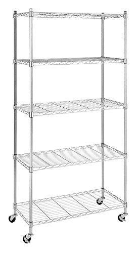3 Tier Chrome Rolling Utility Cart A8743