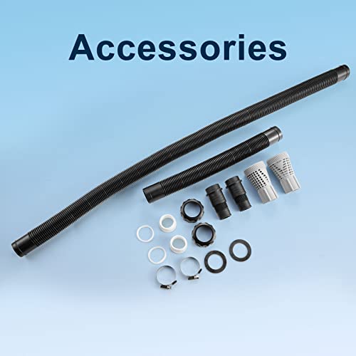 Solar Pool Heater with Two Hoses & Clamps, Two Adapters M176