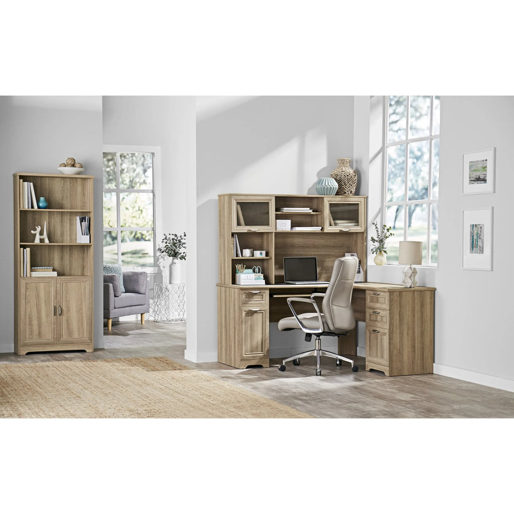 Blonde Ash L-Shape Corner Desk B72042