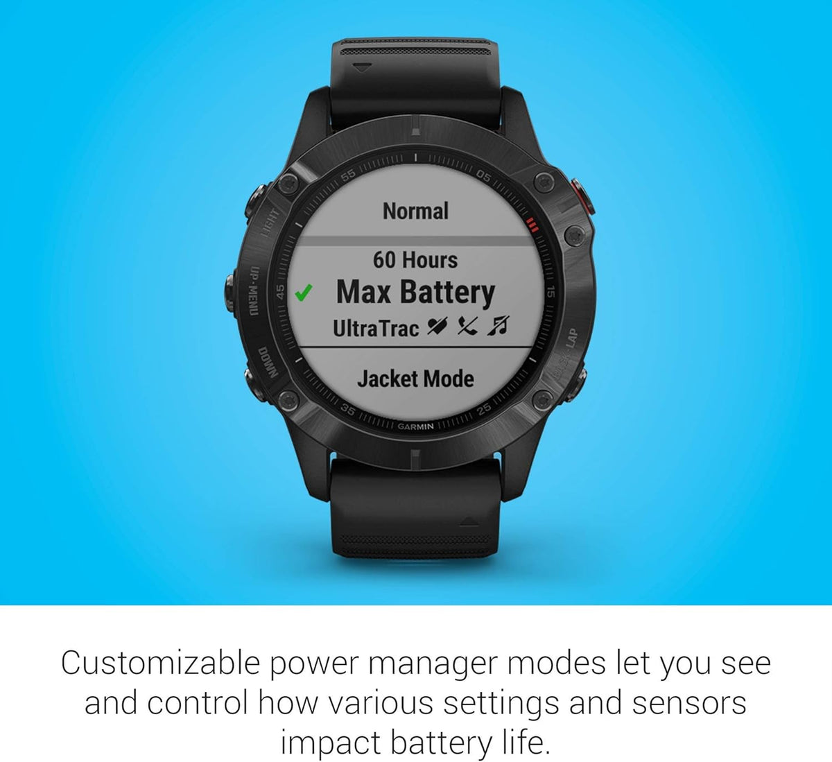Black Multisport GPS Watch R3322