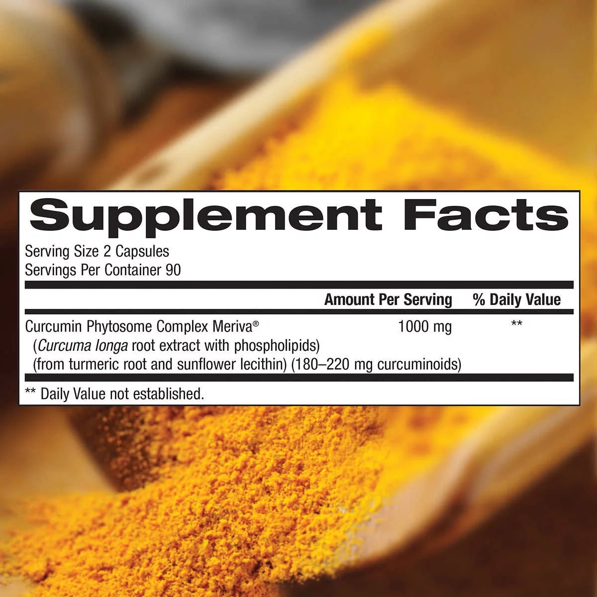 180 Vegetarian Capsules Turmeric E9119