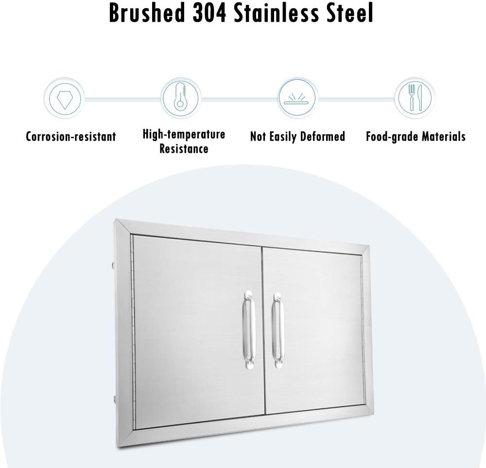39 W X 26 H Stainless Steel Double Access Door Z177