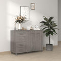 Light Gray Solid Wood Pine Sideboard I553727