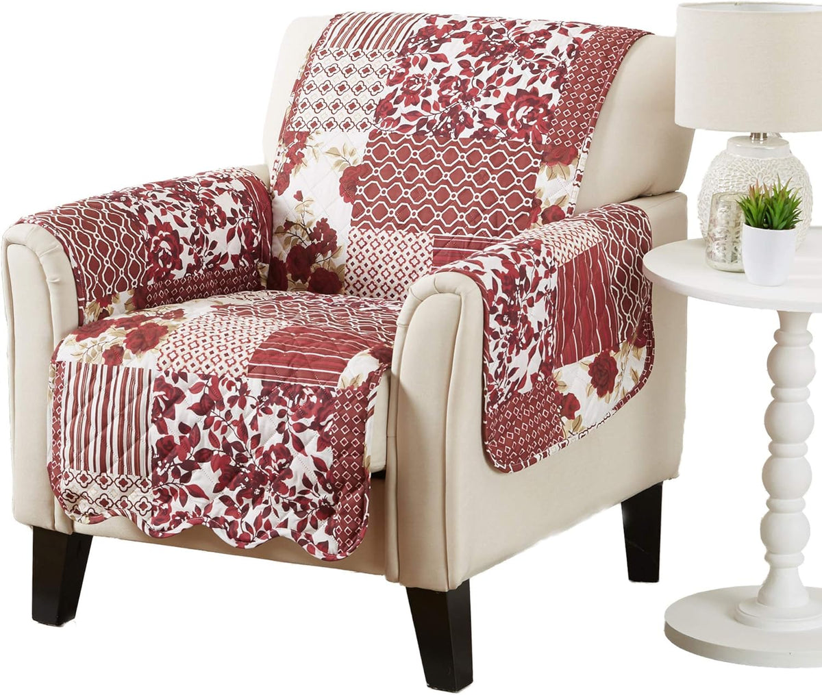 Navy Stain Resistant Chair Cover O437