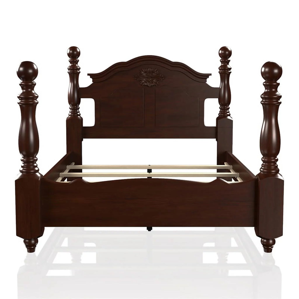 Solid Wood California King Bed in Brown H818250