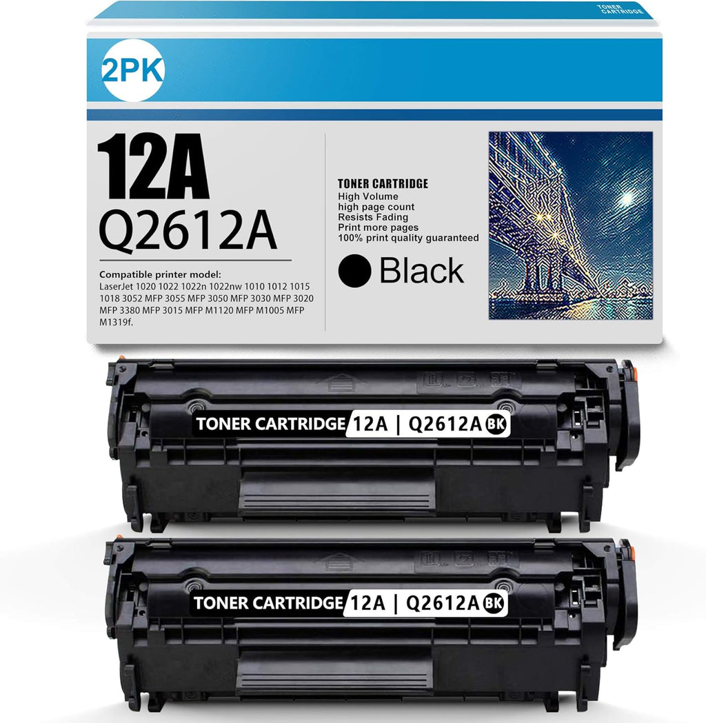 12A Toner Cartridge Replacement (2-Pack Black) F349