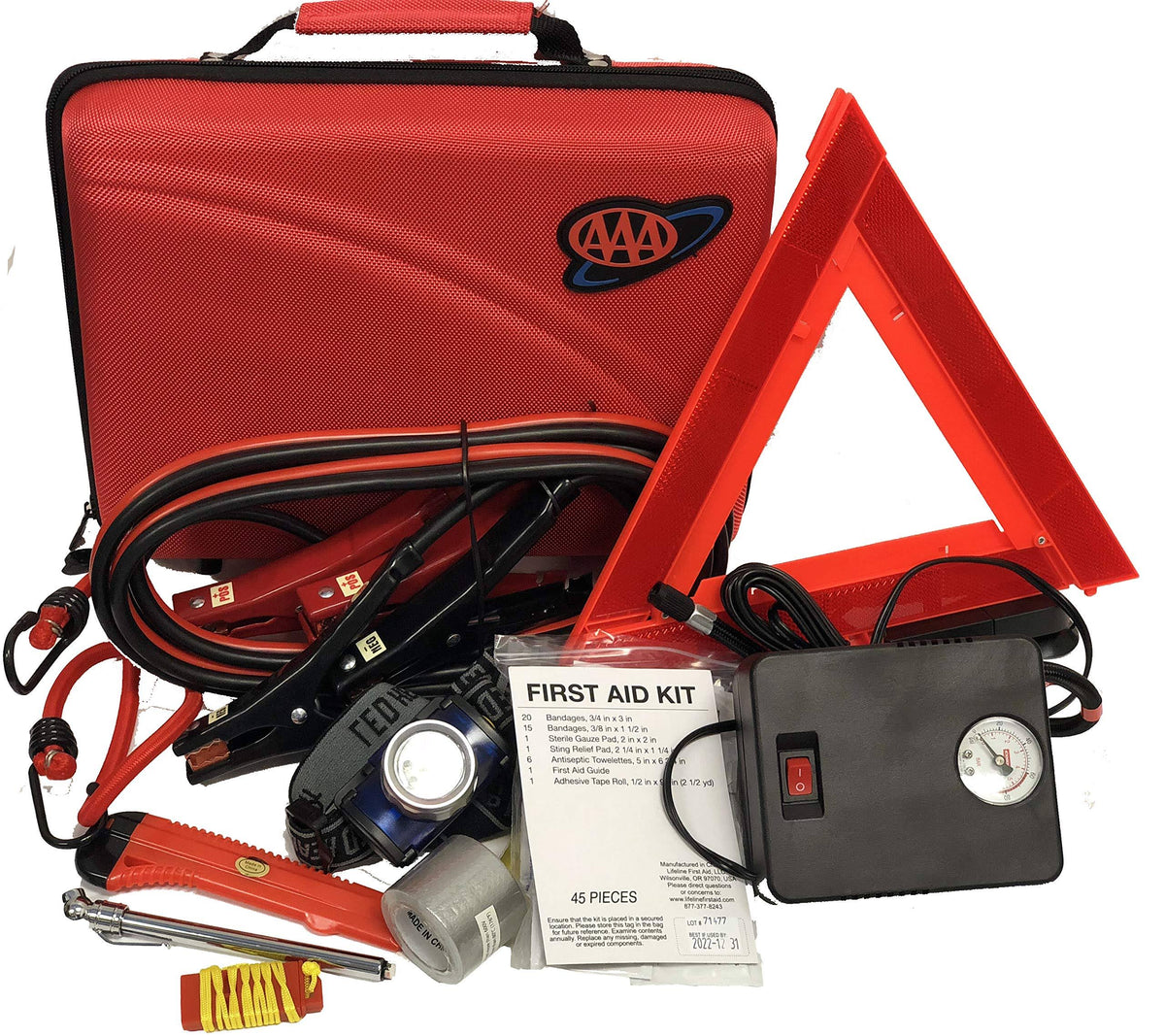 68 Piece Emergency Car Tire Inflator J8488