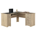 Blonde Ash L-Shape Corner Desk B72042