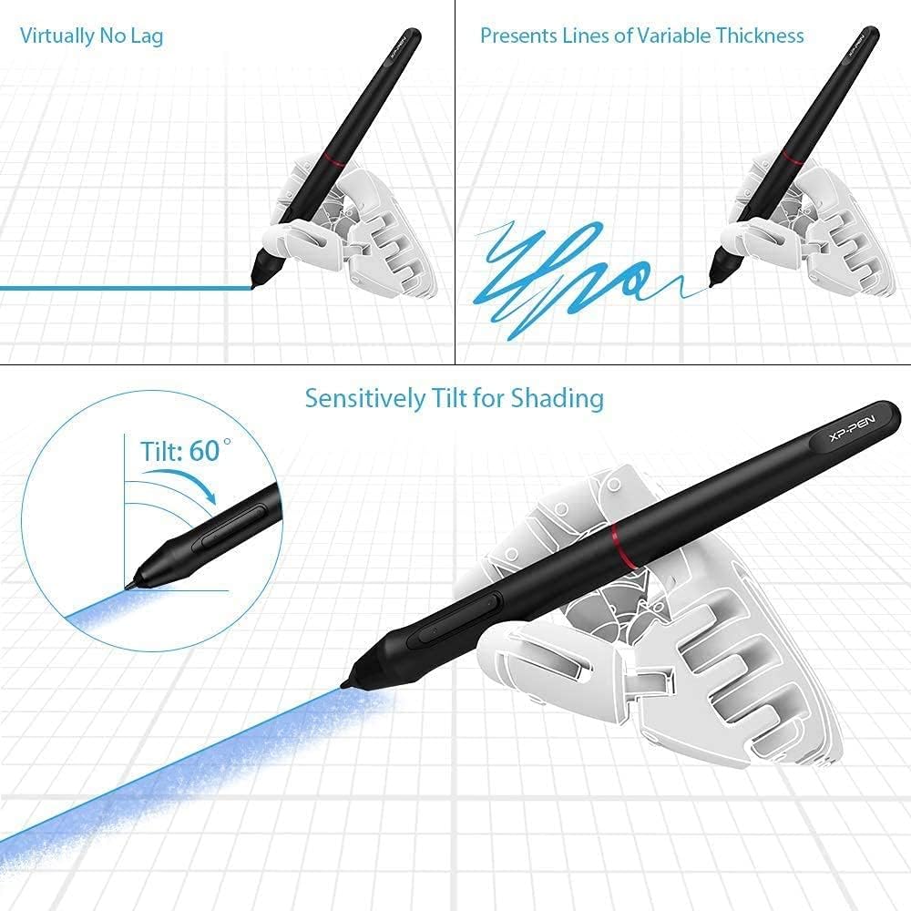 15.6 Pro Drawing Tablet with Screen 120% sRGB 8192 Levels Tilt Function Battery-Free Stylus B257