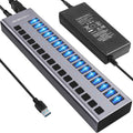16 Ports USB 3.0 Data Hub with On/Off Switches and Power Adapter U860829