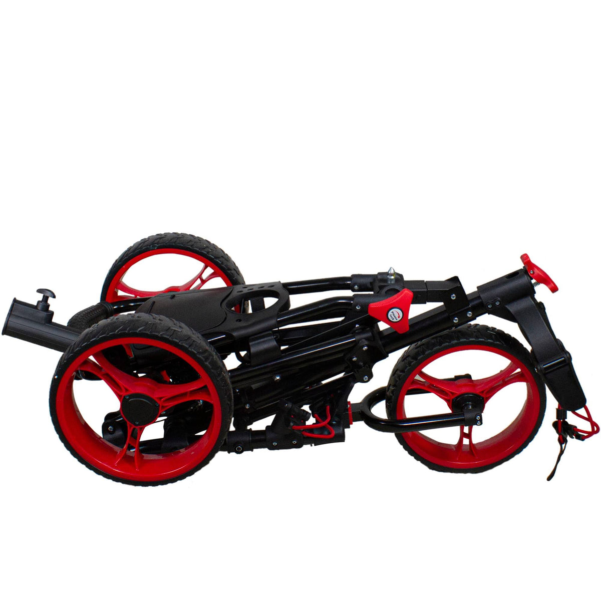 48x22 Black and Red 3 Wheel Golf Push Cart Z34559