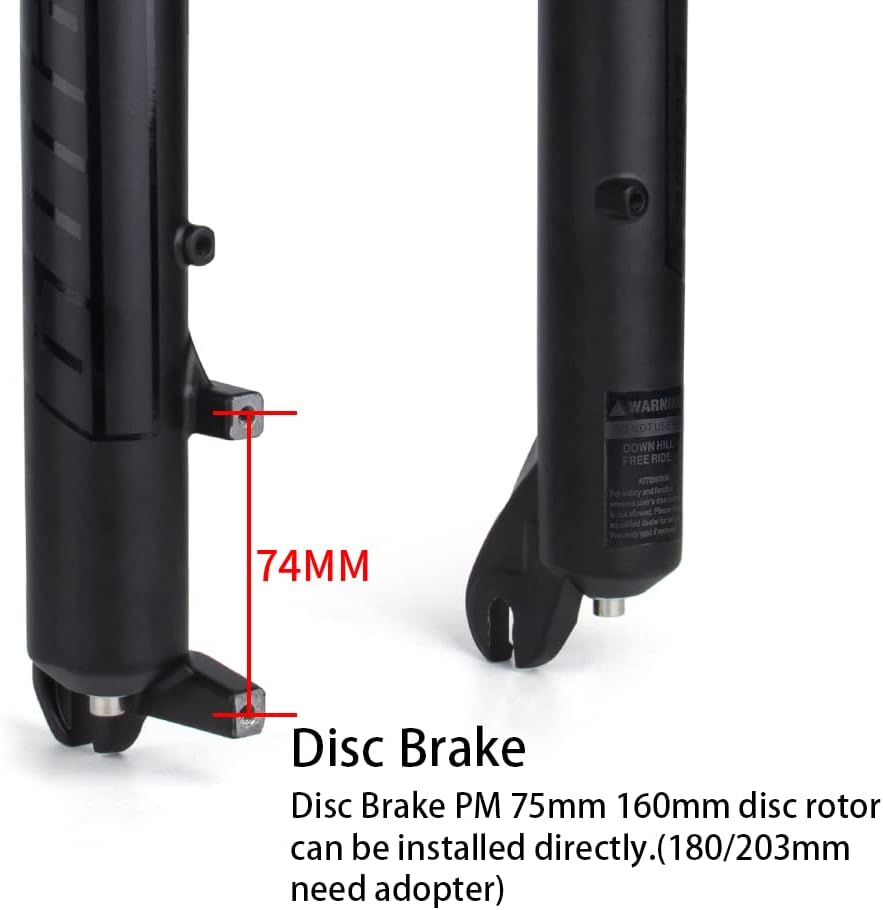 Double Shoulder Snow Front Fork 130mm Travel Air Suspension Bike Fork E4084