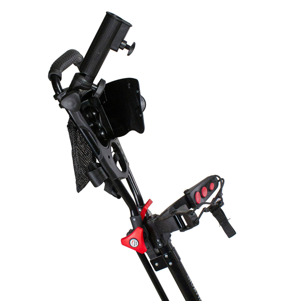 48x22 Black and Red 3 Wheel Golf Push Cart Z34559