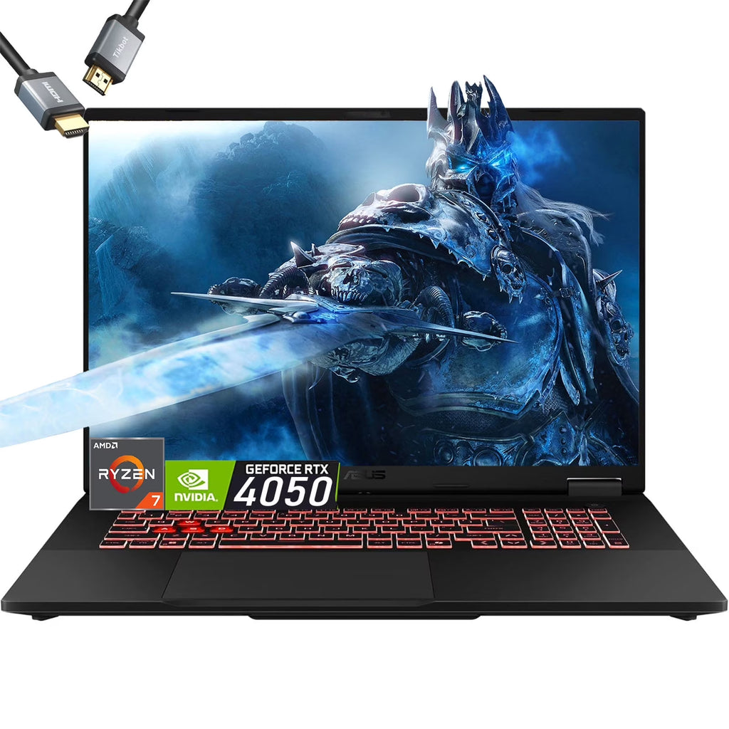 ASUS TUF A16 Gaming Laptop - AMD Ryzen 7 7445HS - RTX 4050 - Backlit Keyboard RGB - 16" WUXGA 144Hz - 32GB DDR5 RAM - 1TB PCIe SSD - Windows 11 - 2025 L180561