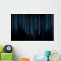 Black Blue Binary System Wall Mural Decal Sticker, Peel & Stick Vinyl Graphic (48 in W x 30 in H) A1956