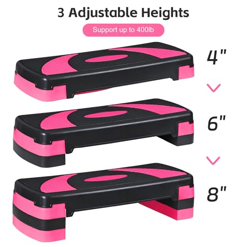 Adjustable Aerobic Step Platform with Risers A47482