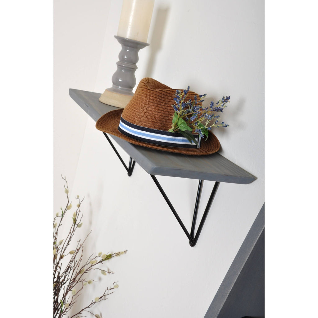 Dark Brown Wood Bracket Shelf C822020