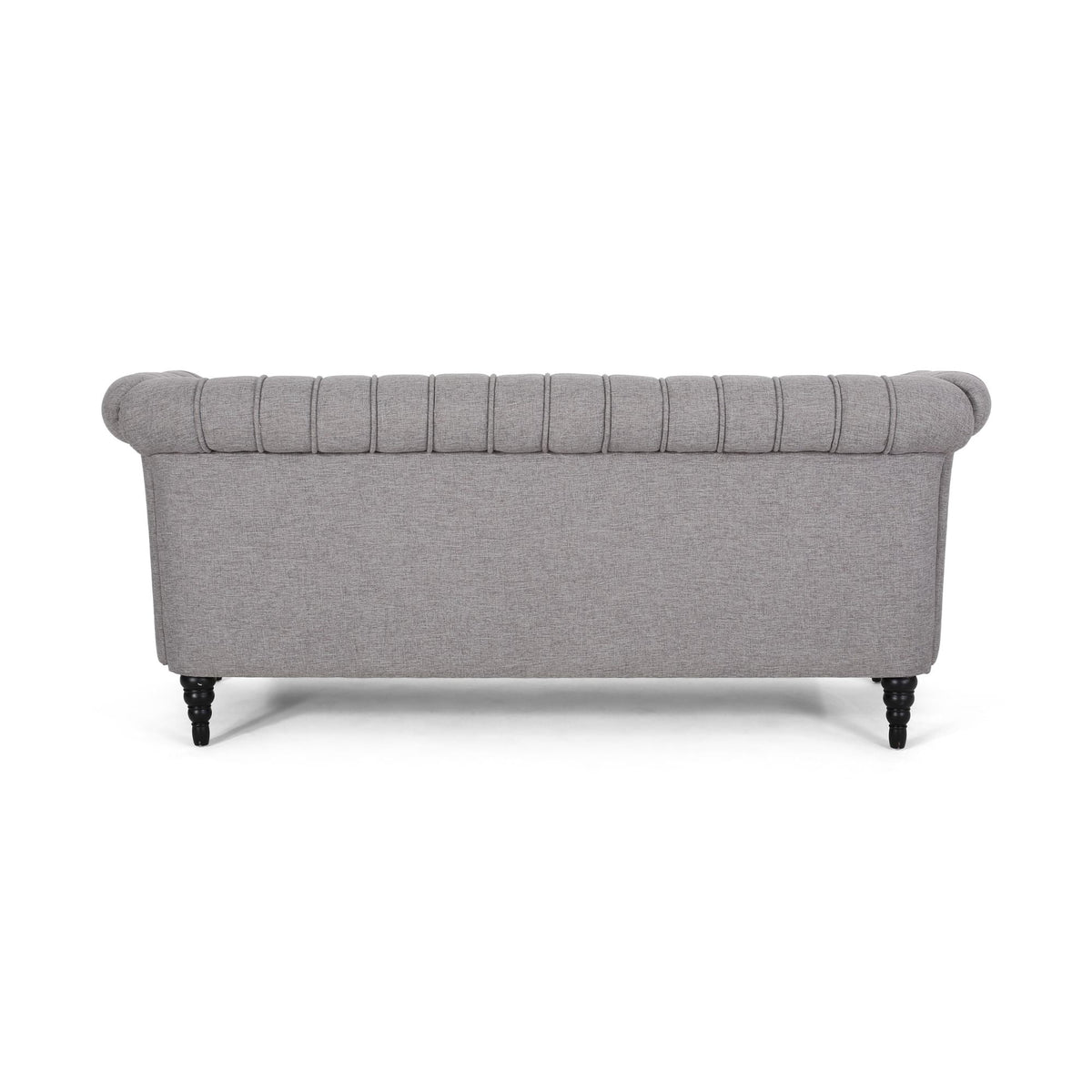 Grey Fabric Tufted 3 Seater Sofa V651