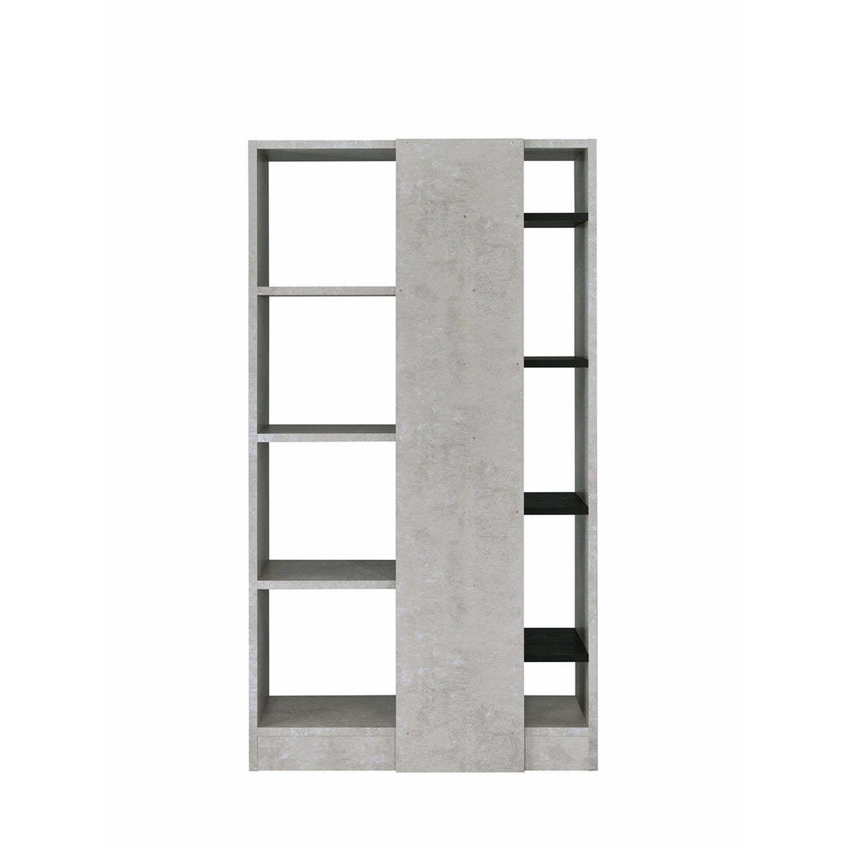 Faux Concrete Black Bookshelf U901924